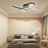 Lubinis šviestuvas V-tac 24W LED paviršinis šviestuvas, juodas, 3000K