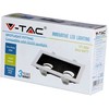 V-tac Įleidžiamas šviestuvas, 2xGU10, baltos/juodos sp.