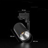 20W LED šviestuvas į 3 fazių bėgelius, juodas, 3000K, CREE LED chip