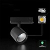 30W LED šviestuvas į 3 fazių bėgelius, juodas, 6400K, CREE LED chip