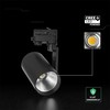 35W LED šviestuvas į 3 fazių bėgelius, juodas, 6400K, CREE LED chip