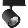 36W LED šviestuvas į 3 fazių bėgelius, juodas, 6400K, CREE LED chip