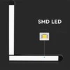 V-tac 25W LED L formos šviestuvas į magnetinius bėgelius, juodas, 4000K