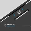 V-tac 14W LED šviestuvas į magnetinius bėgelius ULTRA THIN, juodas, 3000K