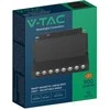 V-tac 10W LED SMART šviestuvas į magnetinius bėgelius, 48V, juodas, 2700-6400K