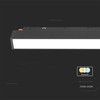 Lubinis šviestuvas V-tac 12W LED SMART šviestuvas į magnetinius bėgelius, juodas, 2700/6400K