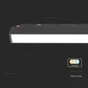 V-tac 20W LED SMART šviestuvas į magnetinius bėgelius, 48V, juodas, 2700-6400K