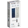 V-tac 40W LED gatvės šviestuvas, baltu korpusu, 6400K, su saulės baterija, judesio jutikliu ir nuotolinio valdymo galimybe