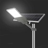 V-tac 20W LED gatvės šviestuvas, pilkas, 6500K, su saulės baterija ir montavimo priedais