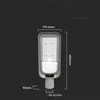 V-tac 100W LED gatvės šviestuvas, pilkas, 6500K