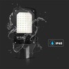 V-tac 30W LED gatvės šviestuvas, juodas, 6500K