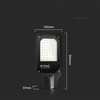 V-tac 50W LED gatvės šviestuvas, juodas, 6500K