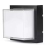 V-tac 12W LED sieninis šviestuvas, juodas, 4000K, IP65