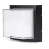 V-tac 12W LED sieninis šviestuvas, juodas, 3000K, IP65