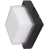 V-tac 12W LED sieninis šviestuvas, juodas, 4000K, IP65