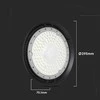 V-tac 150W LED UFO sandėlio šviestuvas, juodas, 4000K