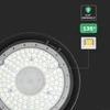 V-tac 200W LED UFO sandėlio šviestuvas, juodas, 6500K