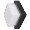 V-tac 7W LED sieninis šviestuvas, juodas, 3000K, IP65