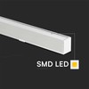 Pakabinamas šviestuvas V-tac 40W LED pakabinamas linijinis šviestuvas, baltas, 3000/4000/6400K