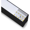 Pakabinamas šviestuvas V-tac 40W LED pakabinamas linijinis šviestuvas, juodas, 6400K