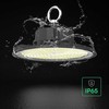 200W LED UFO sandėlio šviestuvas, juodas, 4000K