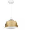 Pakabinamas šviestuvas 7W pakabinamas LED šviestuvas V-TAC, Ø250, aukso spalva, metalas / akrilas, 3000K (šiltai balta)