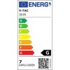 Pakabinamas šviestuvas 7W pakabinamas LED šviestuvas V-TAC, Ø340, baltas, metalas / akrilas, 3000K (šiltai balta)