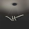 V-tac 24W LED pakabinamas šviestuvas, juodu korpusu, 3000K