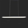 V-tac 24W LED pakabinamas šviestuvas, juodas, 4000K