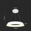 V-tac 48W LED pakabinamas šviestuvas, baltas, 3000K, dimeriuojamas
