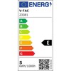 V-tac 5W LED pakabinamas šviestuvas, juodu korpusu, 3000K