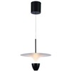 V-tac 9W LED pakabinamas šviestuvas, juodos/baltos sp., 3000K