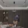V-tac 9W LED pakabinamas šviestuvas, juodos/aukso sp., 3000K