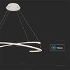 V-tac 48W LED pakabinamas šviestuvas, baltas, 3000K, dimeriuojamas