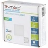 Bikuvalt 12W LED paviršinė panelė V-TAC, PREMIUM, kvadratinė, (6000K) šaltai balta