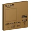 V-tac 36W LED panelė, 60x60cm, balta, 6500K, CREE LED chip