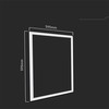 48W LED panelė - šviečiantis rėmelis, 60x60cm, baltas, 3000/4000/6500K
