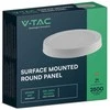 V-tac 24W LED paviršinė panelė, balta, 3000K