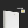 V-tac 18W LED paviršinė panelė, kvadratinė, balta, 4000K