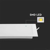 V-tac 18W LED įleidžiama panelė, kvadratinė, balta, 4000K