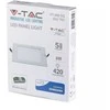 6W LED įmontuojama panelė premium V-TAC, kvadratinė, 4000K, SAMSUNG LED chip