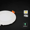 6W LED įleidžiama panelė, balta, 3000/4000/6500K, CREE LED chip