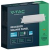 V-tac 12W LED įleidžiama panelė, balta, 4000K, SAMSUNG CHIP