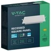 6W LED įleidžiama panelė, kvadratinė, balta, 4000K, SAMSUNG LED chip