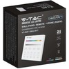 V-tac LED juostos sieninis valdiklis, 4 zonų, skirtas RGB+W juostai
