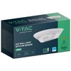 Lubinis šviestuvas V-tac 10W LED paviršinis sieninis šviestuvas, baltas, 4000K, su judesio davikliu, IP54