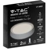 Sieninis šviestuvas V-tac 40W LED paviršinis šviestuvas, dimeriuojamas pulteliu, baltas