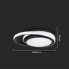 Lubinis šviestuvas 24W LED paviršinis šviestuvas, juodas, 4000K