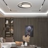 Lubinis šviestuvas 24W LED paviršinis šviestuvas, juodas, 4000K