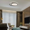 Lubinis šviestuvas 24W LED paviršinis šviestuvas, juodas, 4000K